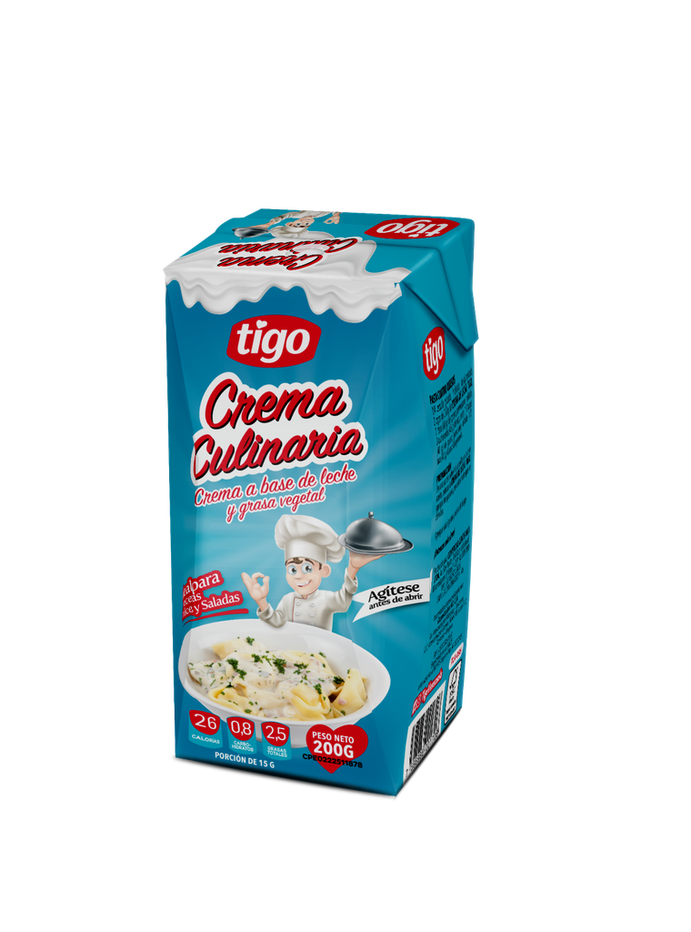 CREMA DE LECHE TIGO 200ML TETRAPACK CULINARIA