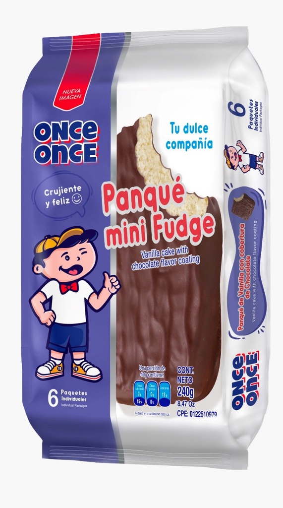 PANQUE ONCE ONCE 6X240GR MINI FUDGE