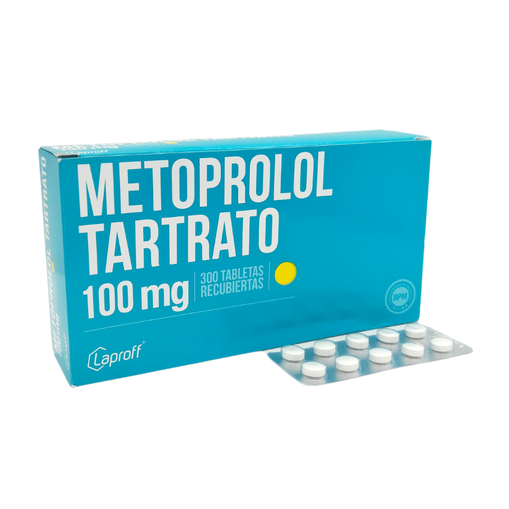 METOPROLOL TARTRATO 100MG X 10TABL BLISTER LAPROFF***