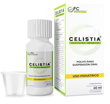 CELISTIA 100MG/5ML X 60ML CEFIXIMA SUSP ORAL PED FC PHARMA
