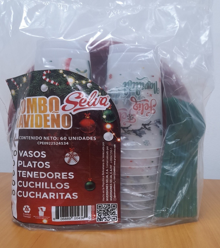 COMBO SELVA 60UND ROJO NAVIDAD