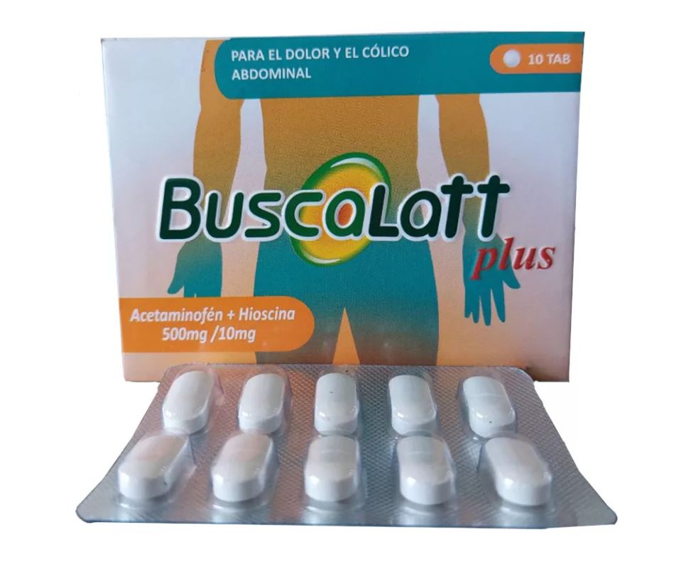 BUSCALATT 500MG/10MG X 10TAB ACET HIOSC LATTAN