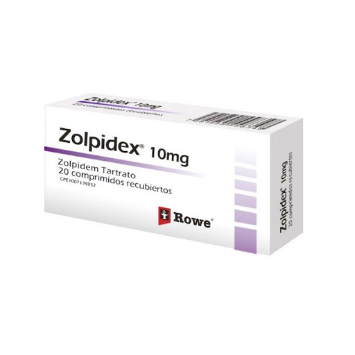 ZOLPIDEX 10MG X 20COMP ZOLPIDEM ROWE PSICOTROPICO