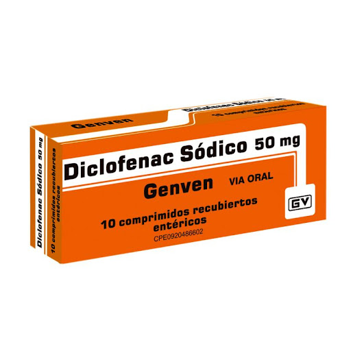 DICLOFENAC SODICO 50MG X 10COMP GENVEN