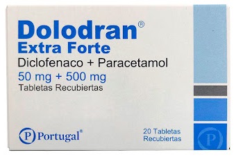 DOLODRAN EXTRA FORTE 50MG+500MGX20TAB PORTUGAL