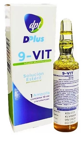 INFUSION MULTIVITAMINICA 9-VIT SOL ESTERIL I.V 1AMP 10ML DPT