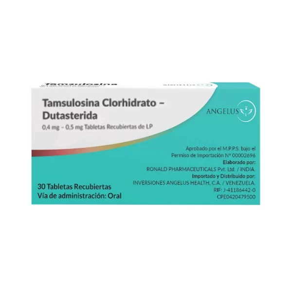 TAMSULOSINA DUTASTERIDA 0.4MG 0.5MG X30TAB ANGELUS