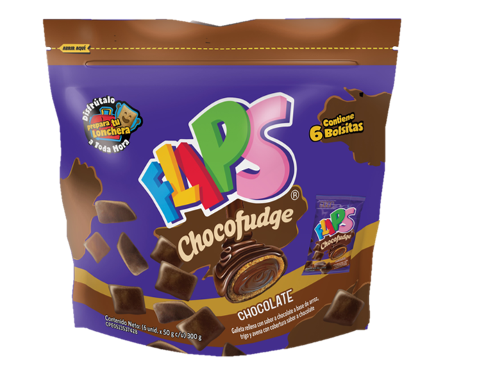 CEREAL FLIPS 6UNDX50GR CHOCOLATE FUDGE