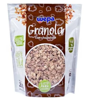 GRANOLA WEPA 200GR CHOCOLATE