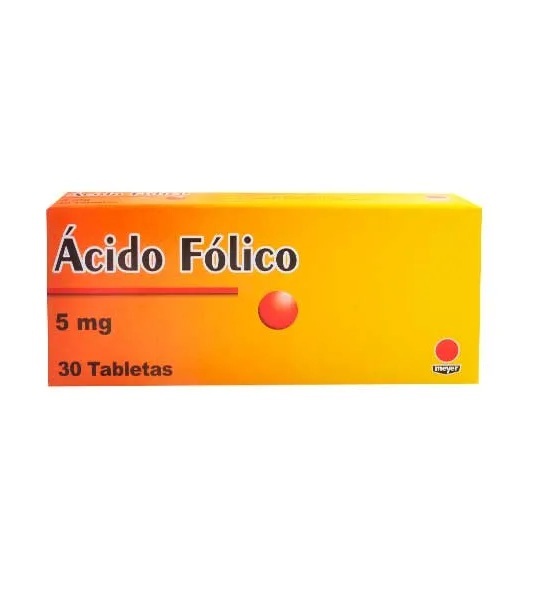 ACIDO FOLICO 5MG X 30TABL MEYER