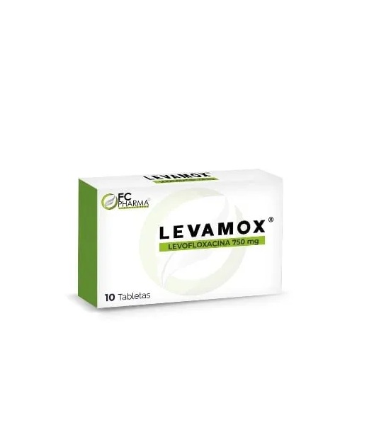 LEVAMOX 750MG X 10TABL LEVOFLOXACINA FC PHARMA