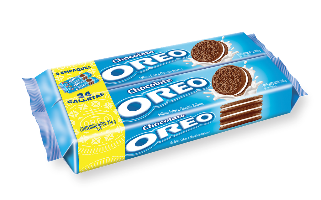 GALLETA OREO 192GR CHOCO DOBLE TUBO