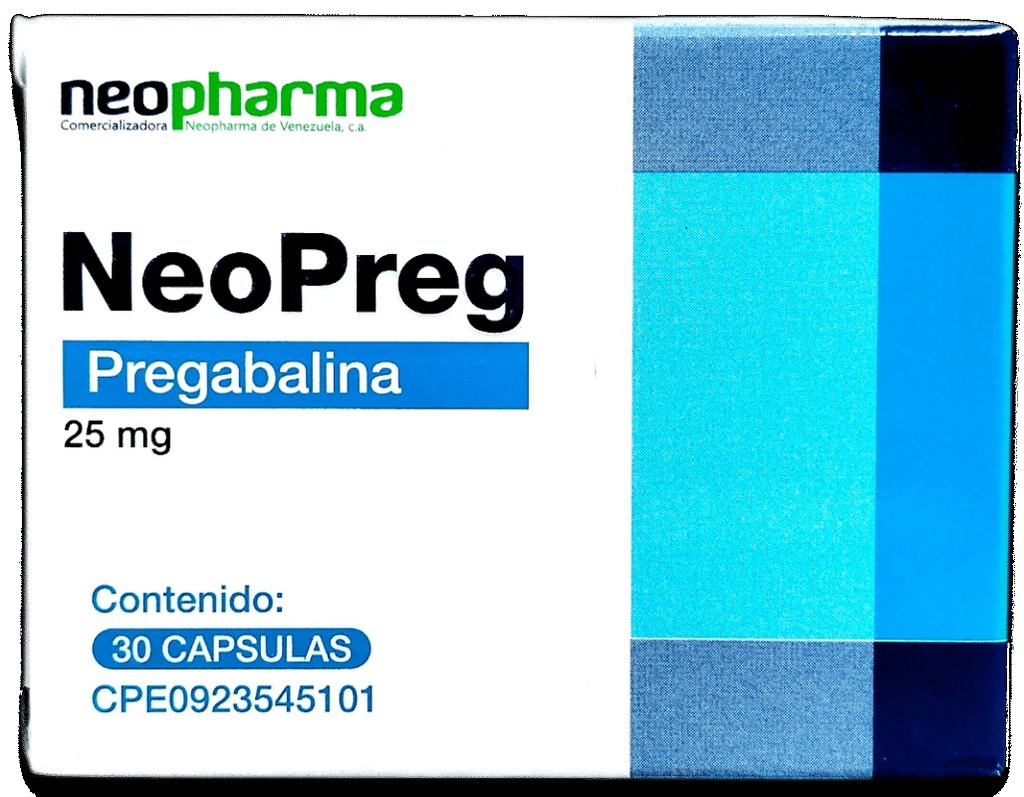NEOPREG 25MG X 30CAPS PREGABALINA NEOPHARMA
