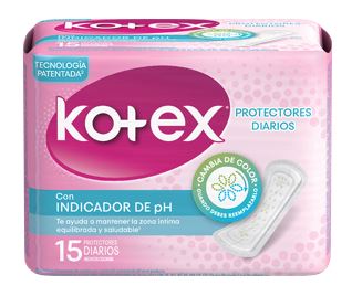 PROTEC DIARIO KOTEX 15UND INDICADOR PH