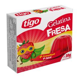 GELATINA TIGO 30GR FRESA