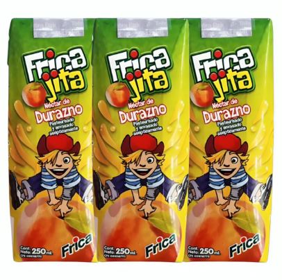 NECTAR FRICAJITA 250ML DURAZNO TRIPACK