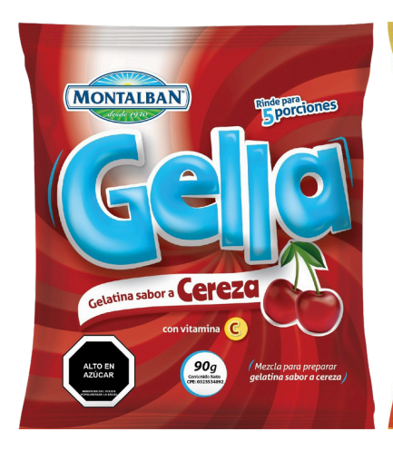 GELATINA GELLA 90GR CEREZA