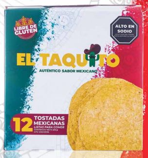 TOSTADAS EL TAQUITO 210GR MEXICANAS