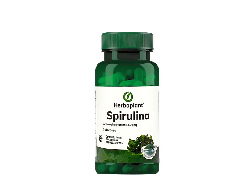 SPIRULINA 500MG X 60CAPS HERBAPLANT