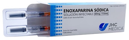 ENOXAPARINA SOD 60MG/0,8,L X 2JERINGA PRERELLENA JHC MEDICA