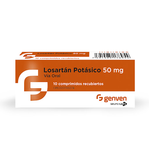 LOSARTAN POTASICO 50MG X 10COMP GENVEN