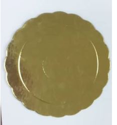 PLATO NRO 12 REDONDO DORADO
