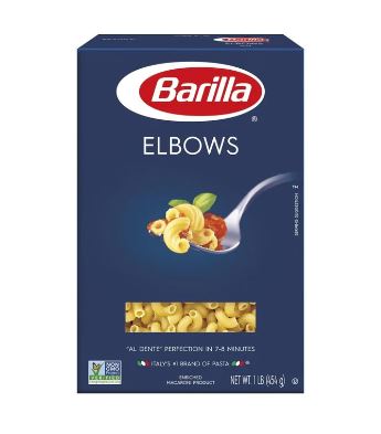 PASTA BARILLA 454GR ELBOWS