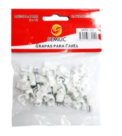 GRAPA DE CABLE PLANA 2X14 50PZAS