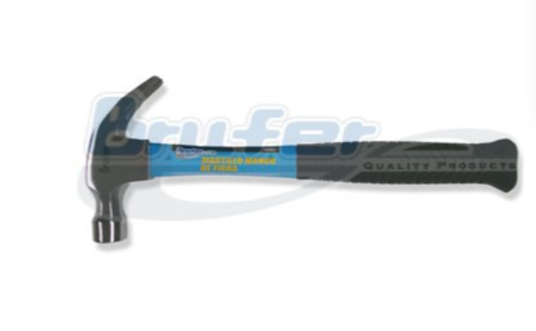 MARTILLO BRUFER MANGO DE FIBRA 12 ONZA