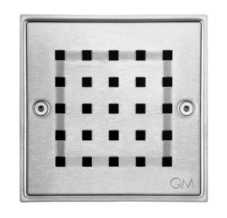 DESAGUE CENTRAL 10CM RIA CUADRADA SATINADA