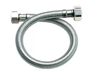 MANGUERA DE CONEXIÓN 1/2" X 1/2" 40CM BRASS NYLON