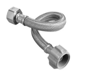 MANGUERA DE CONEXION 1/2" X 7/8" 40CM WC BRASS NYLON