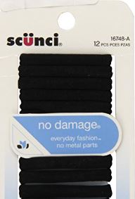 COLAS SCUNCI 12UND ELASTICAS NEGRAS