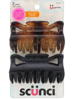 GANCHOS SCUNCI 2UND NEGRA-MARRON