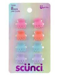 MINI PINZAS SCUNCI 8UN COLORES SURT