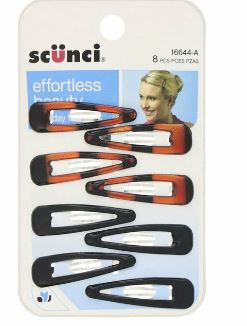 GANCHOS SCUNCI 8UND NEGRO-MARRON