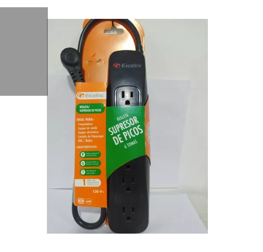 REGLETA EXCELINE SUPRESOR 6 TOMAS