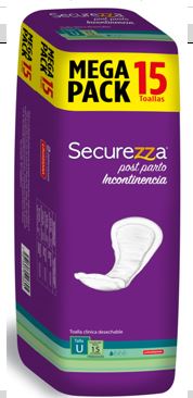TOALLA SANIT SECUREZZA 15UND POST PARTO