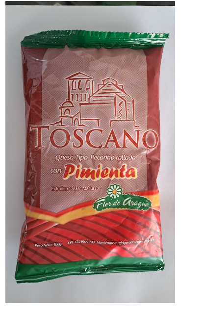 QUESO PECORINO FLOR DE ARAGUA 100GR C/PIMIENTA TOSCANO RALLADO