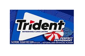 CHICLE TRIDENT X UND PERFECT PEPPERMINT***