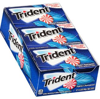 CHICLE TRIDENT X12 PERFECT PEPPERMINT