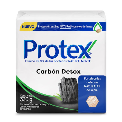 JABON PROTEX 110GRX3UND CARBON DETOX