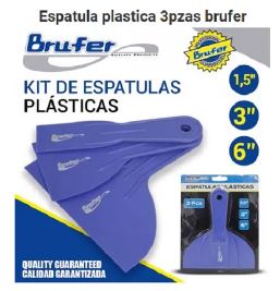 ESPATULA BRUFER 3PZAS PLASTICA