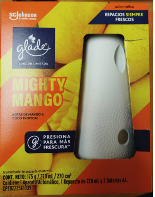 AMBIENTADOR GLADE 175GR MIGHTY MANGO/ REP