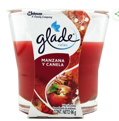 AMBIENTADOR GLADE 96GR MANZCANELA VELA