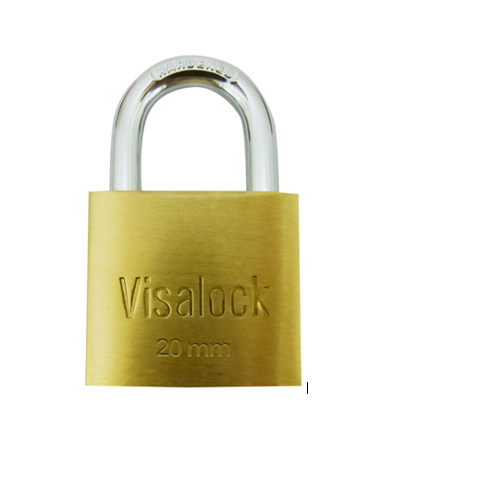 CANDADO VISALOCK 20MM ROMA LATON