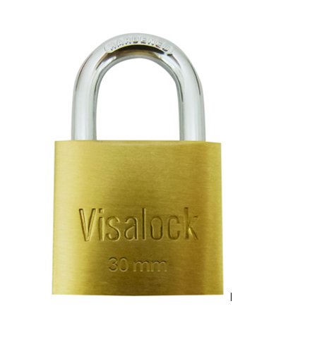 CANDADO VISALOCK 30MM ROMA LATON 