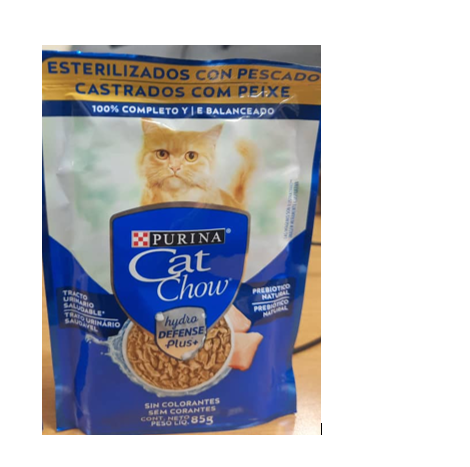 ALIMENTO P/GATO CAT CHOW 85GR ADULTO PESCADO ESTERIL