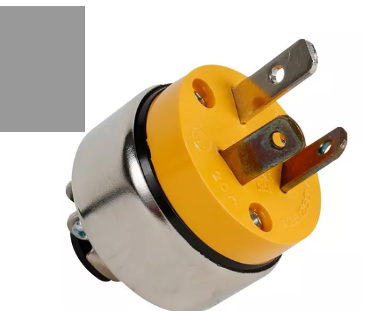 ENCHUFE AMARILLO 220V PATA GALLINA