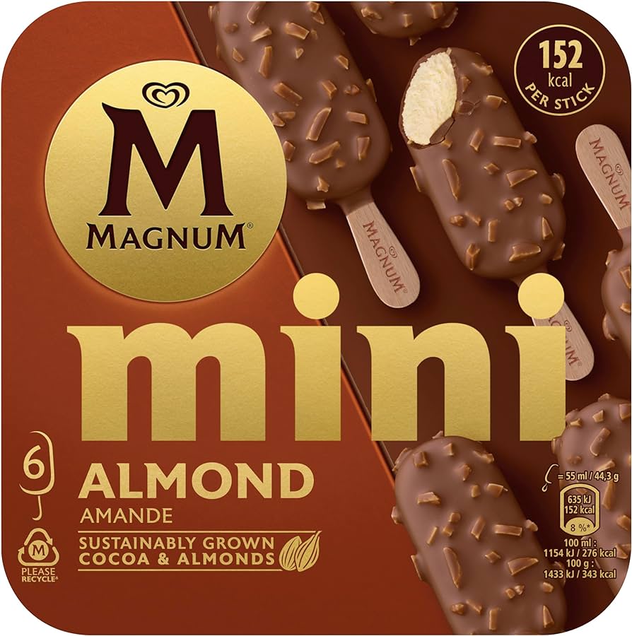 HELADO MAGNUM 6UND MINI ALMOND